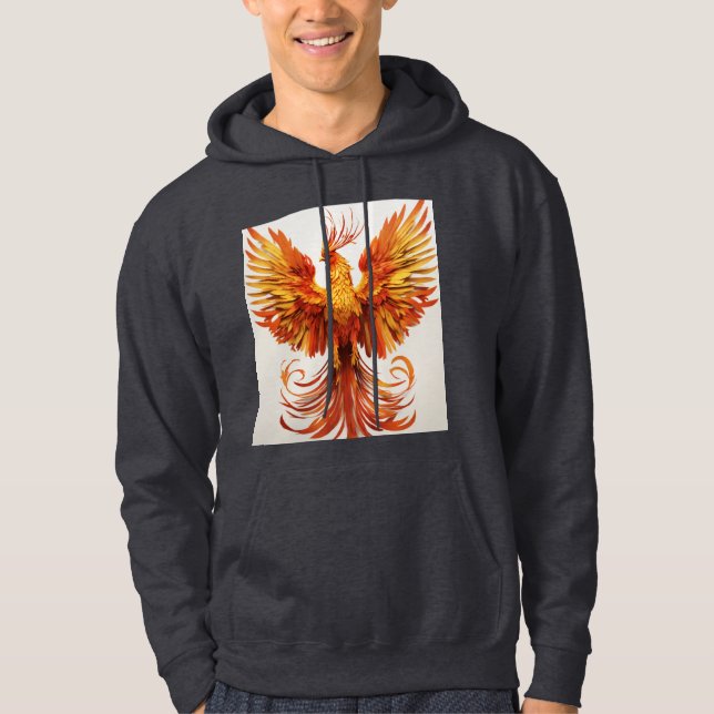Sudadera Majestuoso Hoodie de diseño de águila dorada de fu (Anverso)