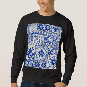 Sudadera Majólica victoriana: Patrón de mosaico de mosaico 