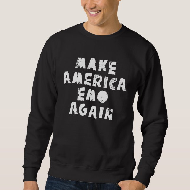 Sudadera Make America Emo Again Funny (Anverso)