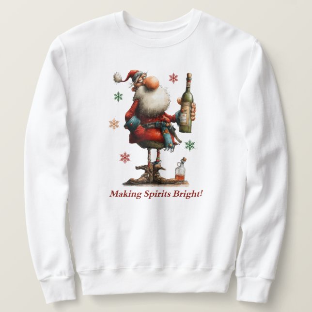 Sudadera Making Spirits Bright Sweatshirt (Anverso del diseño)