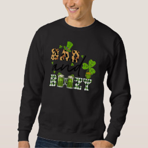 Sudadera Mal y adorable patrón de leopardo de San Patricio