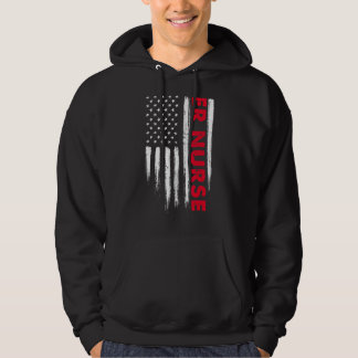 Sudadera Mala Bandera Estadounidense Er Enfermera Stethosco
