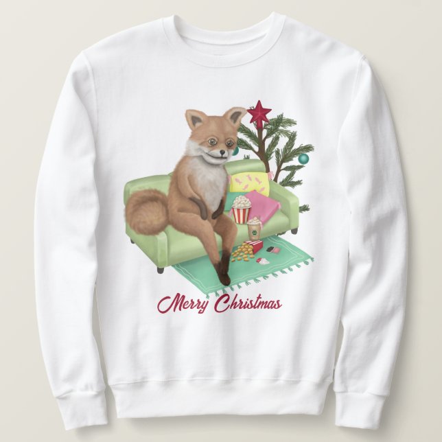 Sudadera Mala camiseta de los Navidades de Fox en Taxidermy (Anverso del diseño)
