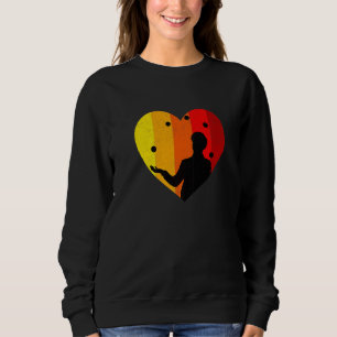 Sudadera Malabarista Silueta Con Bolas Para Artista Actor Y