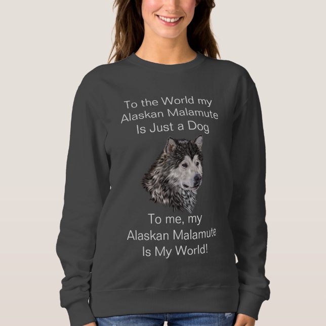 Sudadera Malamute de Alaska (Anverso)