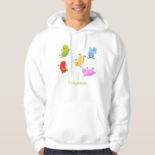 Sudadera Malas judías felices saltando ilustracion personal
