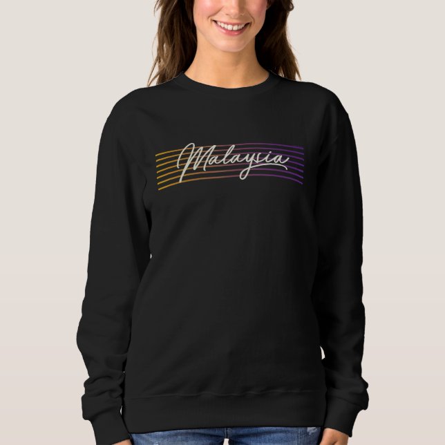 Sudadera Malasia estilo retro (Anverso)