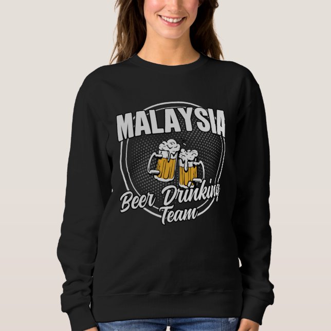 Sudadera Malaysia Squad Ale  Malaysian Beer Drinking Team (Anverso)