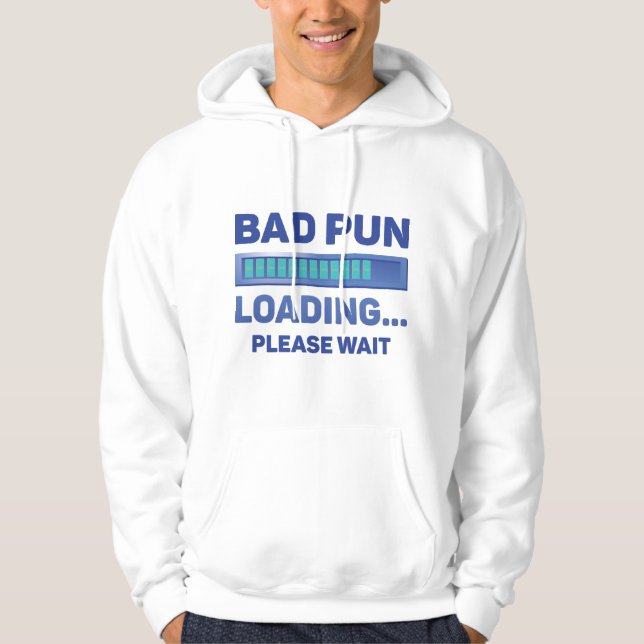Sudadera Maldito juego de palabras cargando (Anverso)