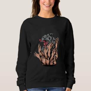 Sudadera Malditos lobos arrastrados hasta la muerte lobo en