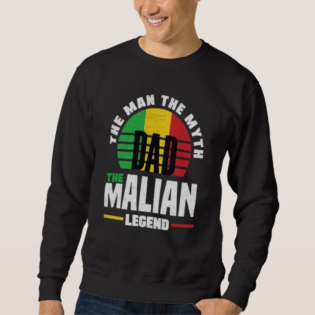 Sudadera Mali Malian Mali Flag Fathers Day (Anverso)