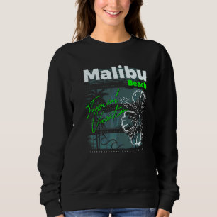 Sudadera Malibu Beach California Novedad Tees & Coo