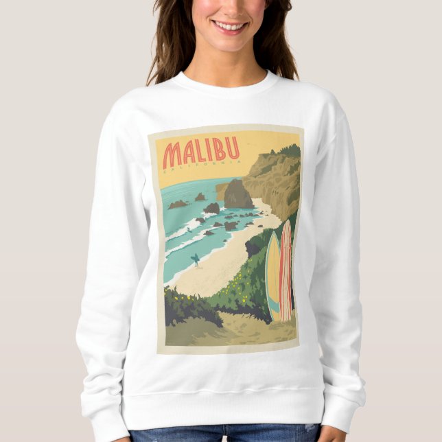 Sudadera Malibu, California (Anverso)