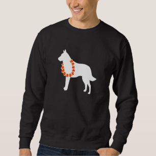 Sudadera Malinois belga Aloha Hawai Lei Dog