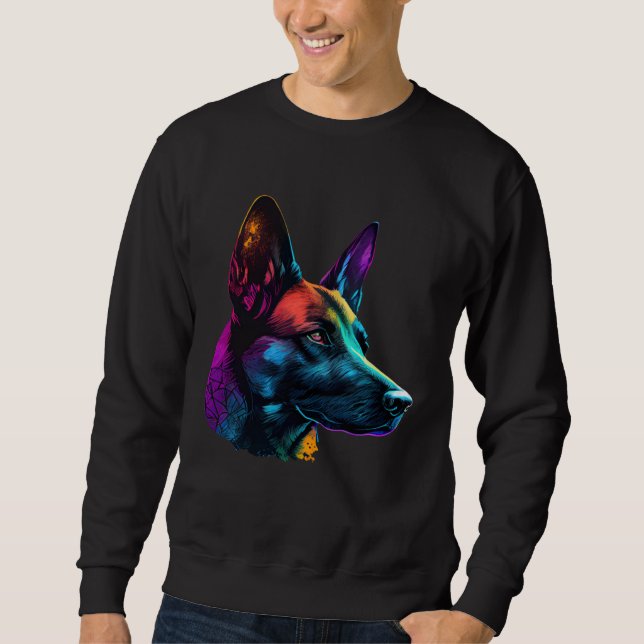 Sudadera Malinois Belga Pop Malinois Belga (Anverso)