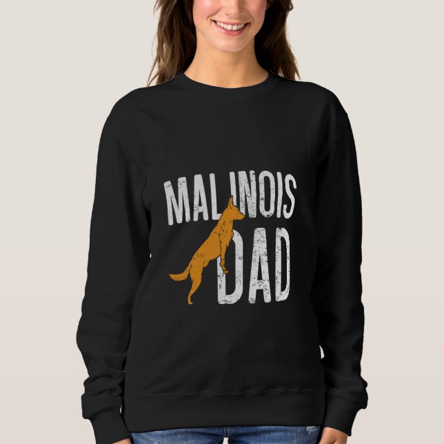 Sudadera MALINOIS DAD Pastor Belga Perro Malinois Perro Pap (Anverso)