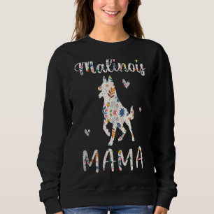 Sudadera Malinois Mama Floral Dog Mom Love Mother's Day