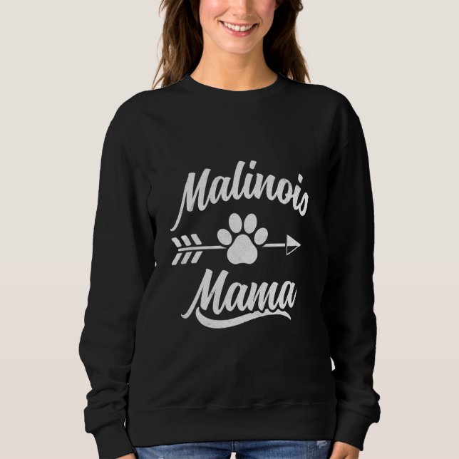Sudadera Malinois Mamá Pastora Belga Madera de Perro 1 (Anverso)