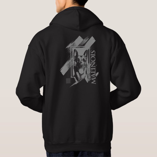 Sudadera Malinois - pastor belga - Mechelaar - Maligator (Reverso)