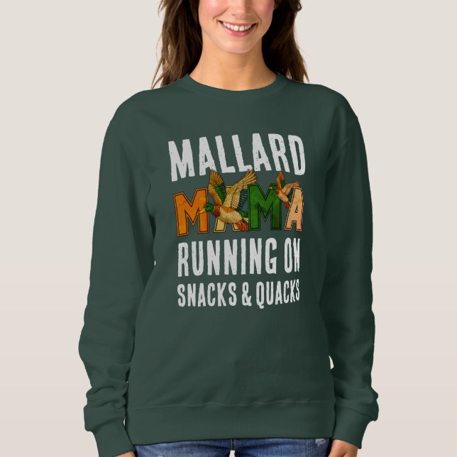 Sudadera MALLARD MAMA con Piedras de Imitación (Anverso)