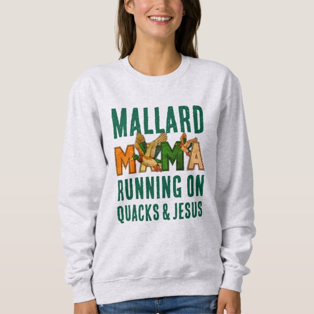 Sudadera MALLARD MAMA Piedra Falsa (Anverso)