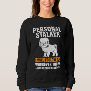 Sudadera Maltés genial para hombres y mujeres Perro acosado