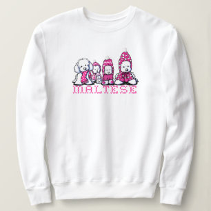 Sudadera Maltes rosa de invierno