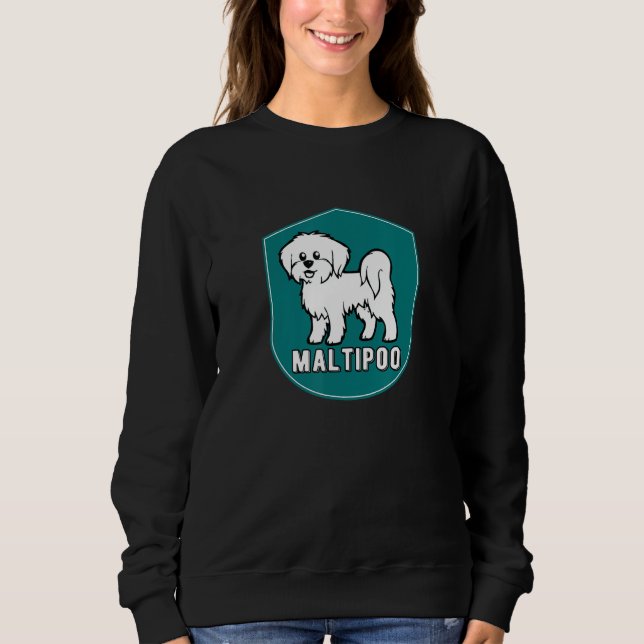 Sudadera Maltipoo owner dog design Maltese Poodle Dog (Anverso)