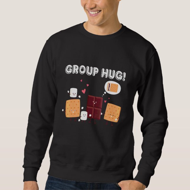 Sudadera Malvaviscos de S'mores de Camping S'mores Grupo de (Anverso)