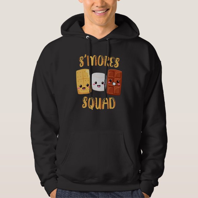 Sudadera Malvaviscos para S'mores  Equipo S'mores Camping F (Anverso)