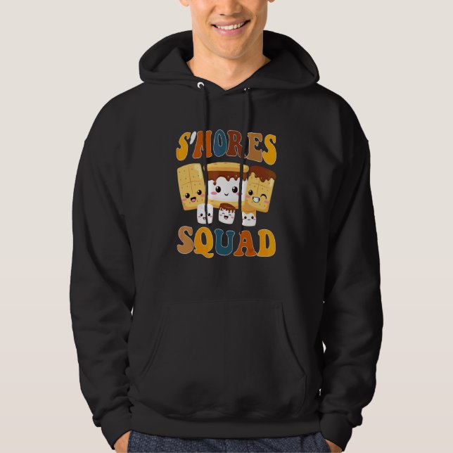Sudadera Malvaviscos S'mores  Equipo S'mores Camping Fuego (Anverso)