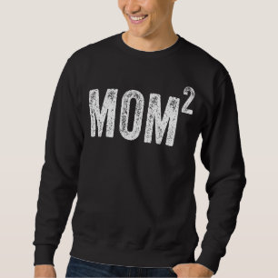 Sudadera Mamá2 mamá cuadrada madre de dos gemelos madre de