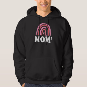 Sudadera Mamá3 De 3 Madres De Tres Arcoiris Bohemias