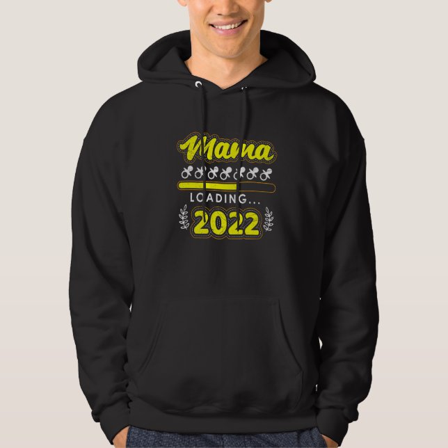 Sudadera Mama 2022 Cargando Mamá de juegos madre embarazada (Anverso)