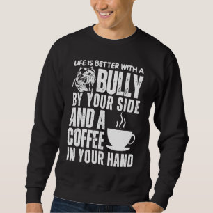 Sudadera Mamá Abuela Americana Papá Café Bulldog Mamá Perro