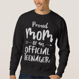 Sudadera Mamá adolescente oficial, 13° cumpleaños, fiesta d