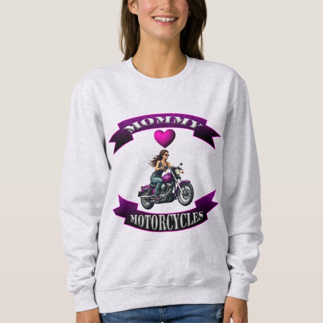 Sudadera Mamá ama las motocicletas (Anverso)