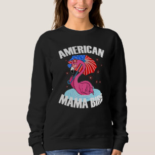 Sudadera Mamá americana pájaro patriota mamá flamenco bande