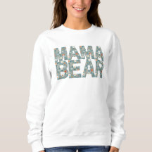 Mama Bear Ditsy Floral Patrón Conmovedor