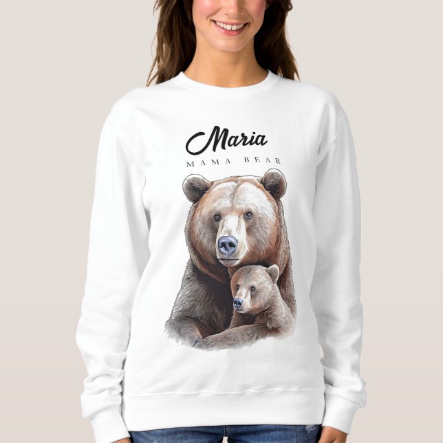 Sudadera Mama Bear Personalized  (Anverso)