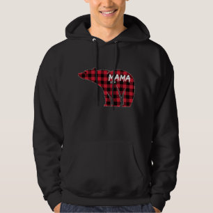 Sudadera Mama Bear Red Plaid Matando A Navidades De Familia