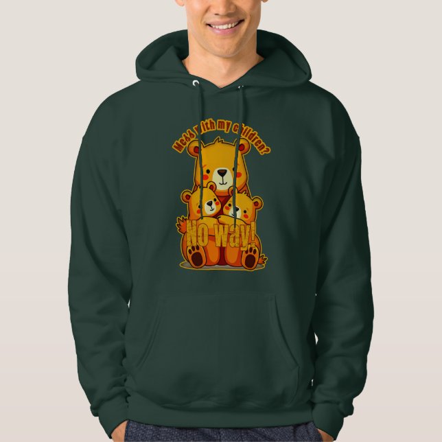 Sudadera Mama Bear with My Cubs – Cute Family Bear Art (Anverso)