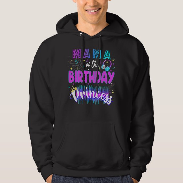 Sudadera Mama Birthday Rockstar Fiesta de música temática K (Anverso)