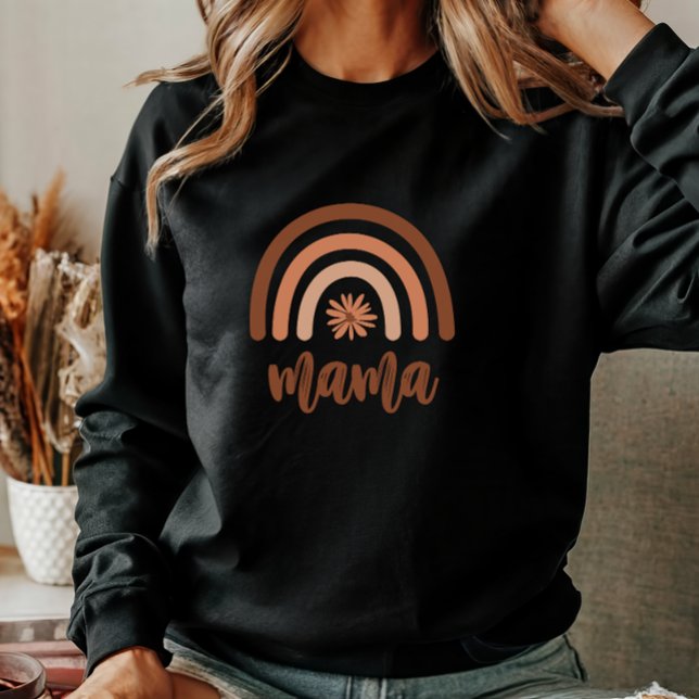 Sudadera Mama Boho Arcoiris Naranja mujeres florales (Subido por el creador)