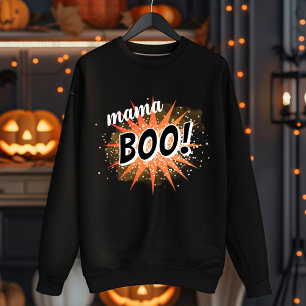 Sudadera Mama Boo Naranja Halloween