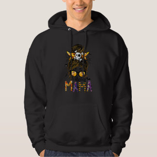 Sudadera Mamá Bruja Halloween Moño Desordenado Cráneo Bruja