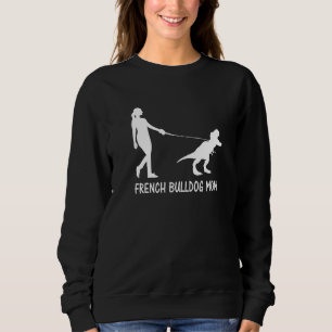 Sudadera Mamá Bulldog francesa Frenchie Mama Dog Dinosaur