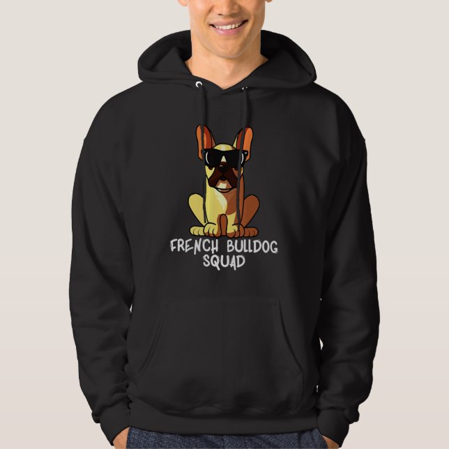 Sudadera Mamá Bulldog francesa perro papá ama R (Anverso)