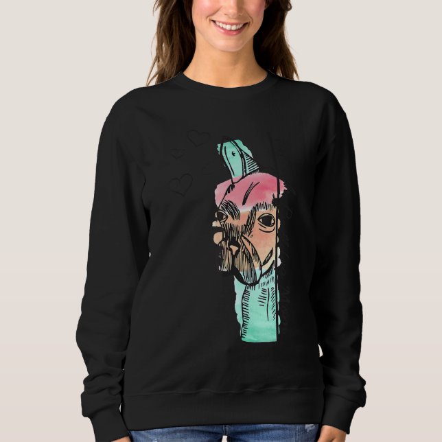 Sudadera Mamá Bulldog francesa, perros franceses (Anverso)