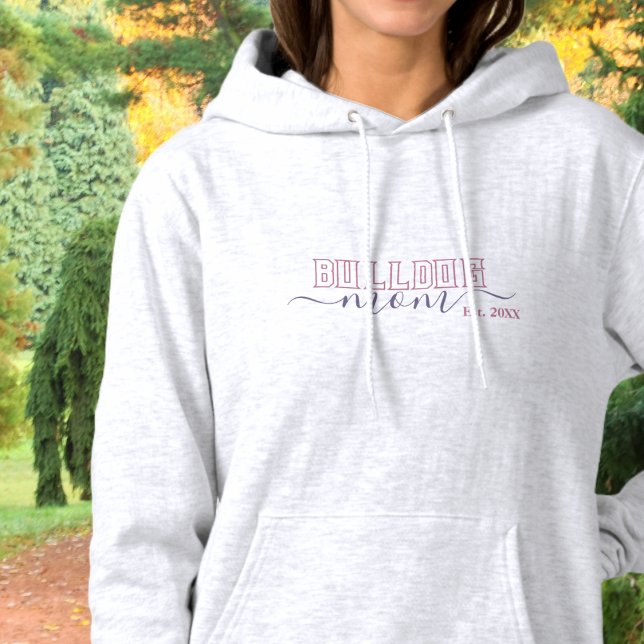 Sudadera Mamá Bulldog Inglés Varsity Script Establecido (Subido por el creador)